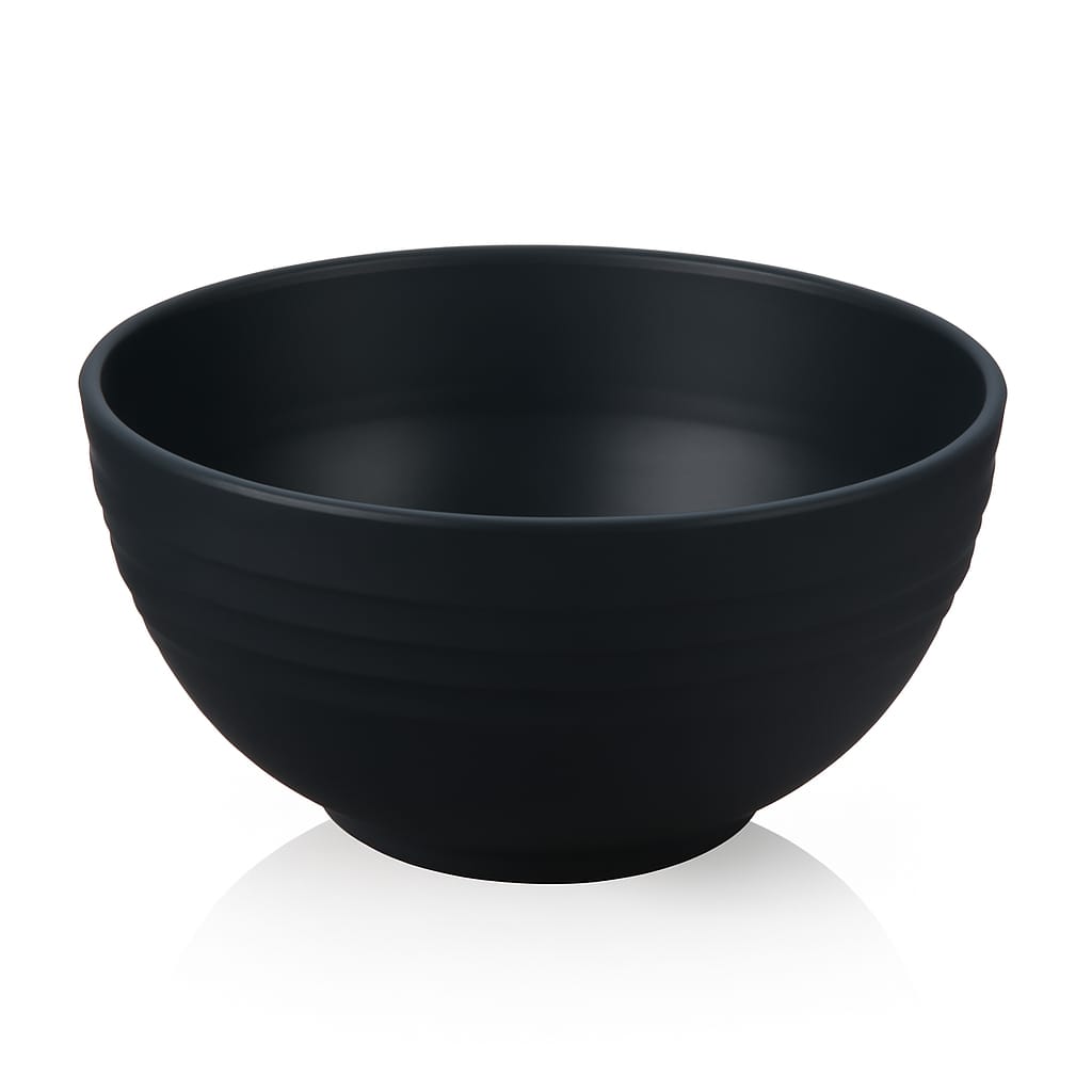 Wheat Straw Cereal Bowls on Dark Blue  with white background 