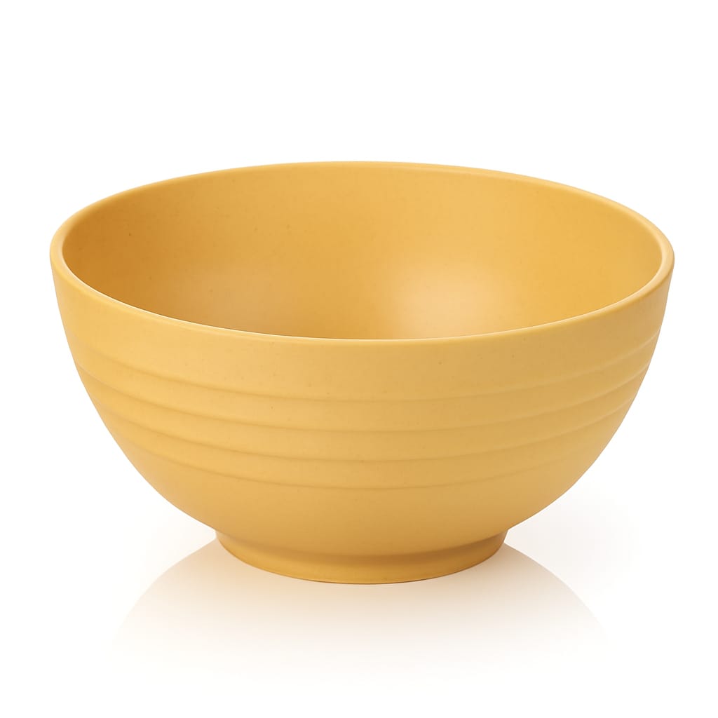 wheat straw cereal bowls yellow  with wheat background for sell 